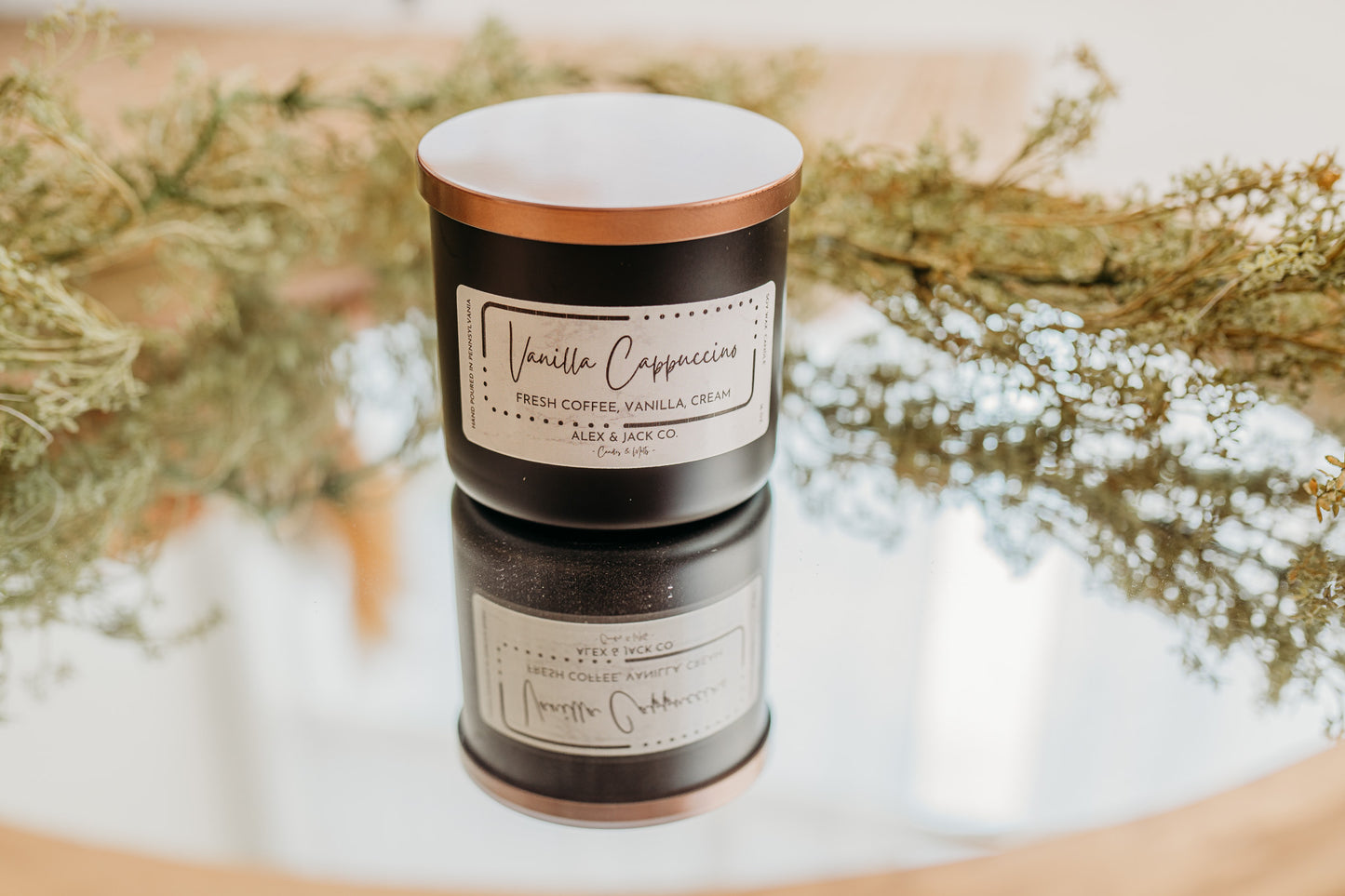 16 oz Matte Black Jar Candle