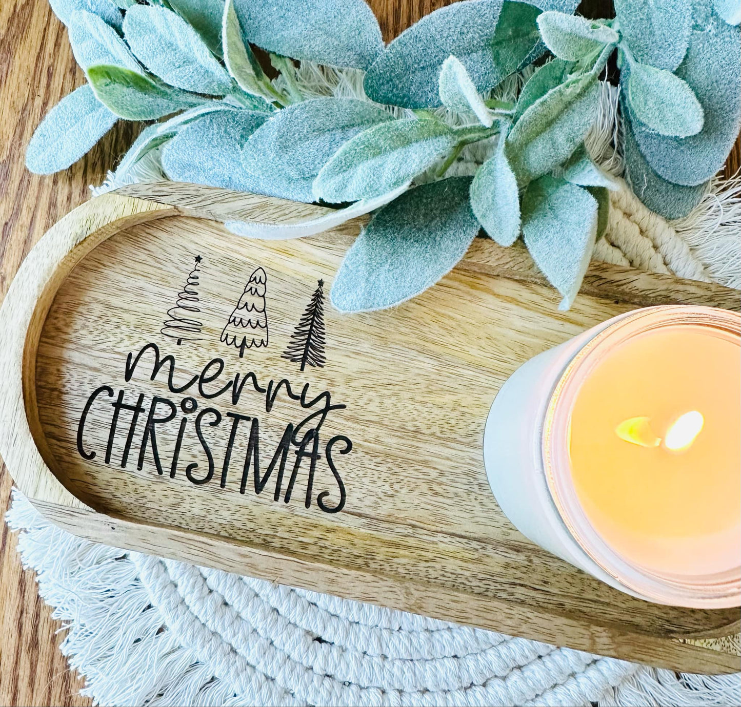 Christmas Candle Trays